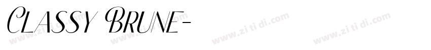 Classy Brune字体转换